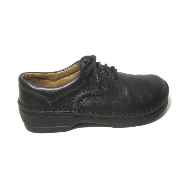 Birkenstock Black Leather Oxford Womens Size 39 US 8 Lace Up 4 Eye EUC - Picture 4 of 13